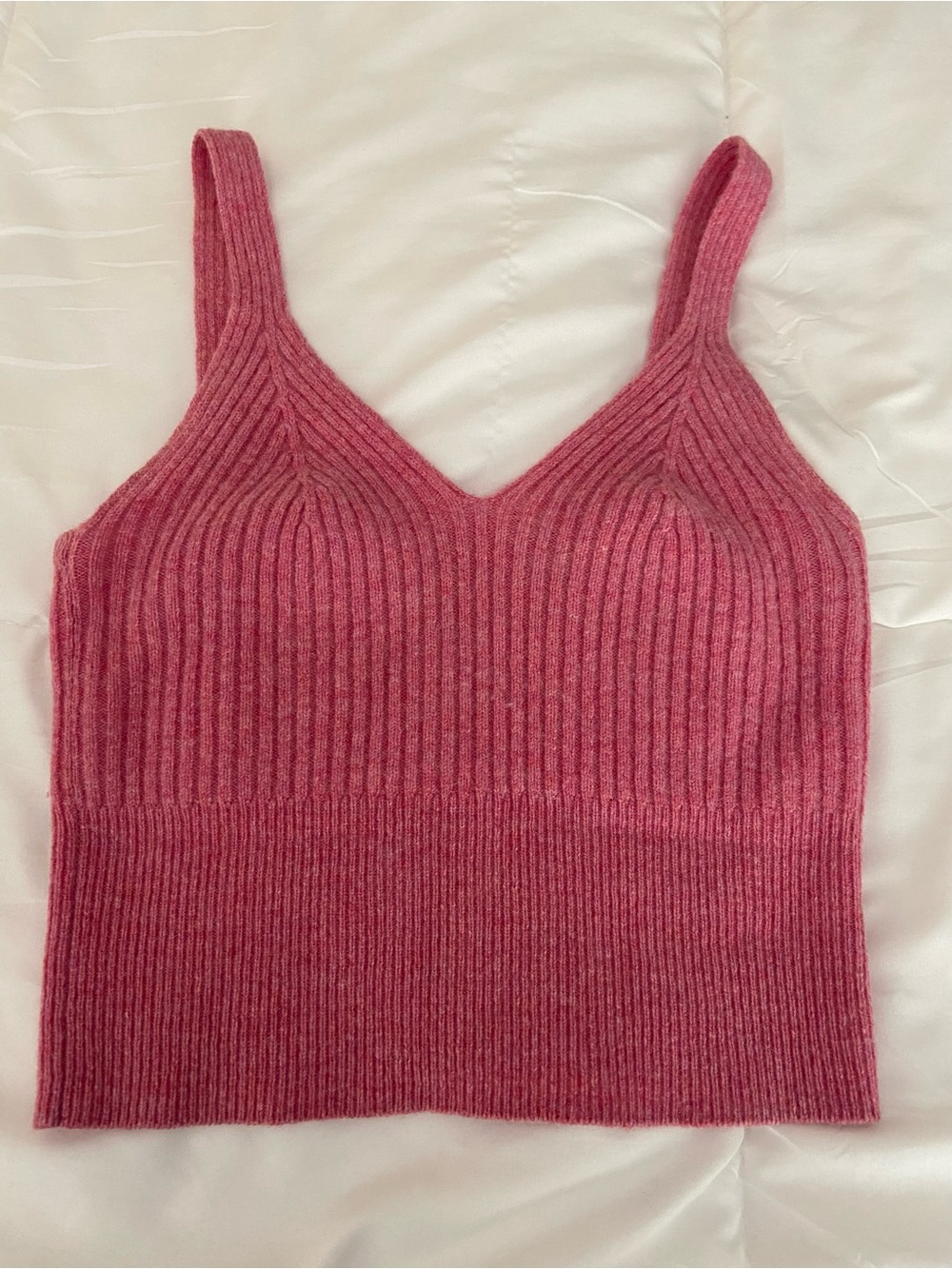 SANDRO PINK SWEATER TANK